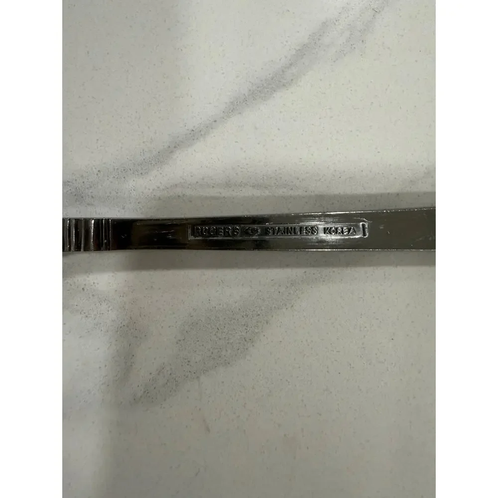 VINTAGE Rogers Co Dinner Forks Set 3 Stainless Korea Floral Replacement Flatware